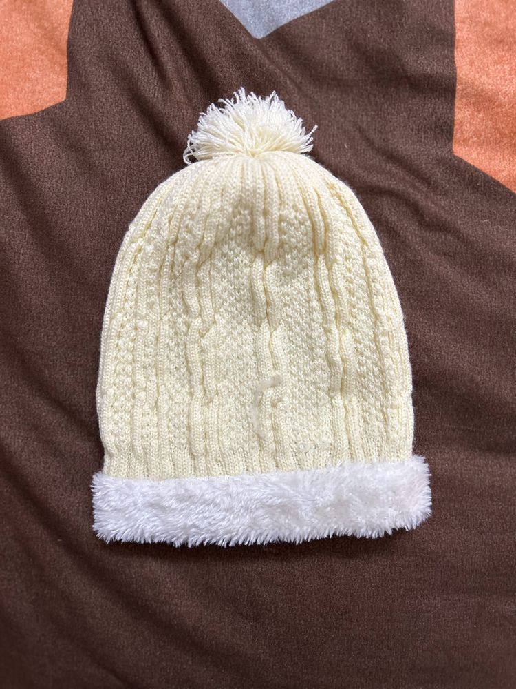 Beige Winter Beanie