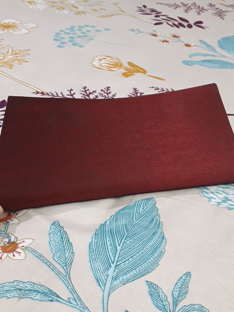 Maroon Party Clutch