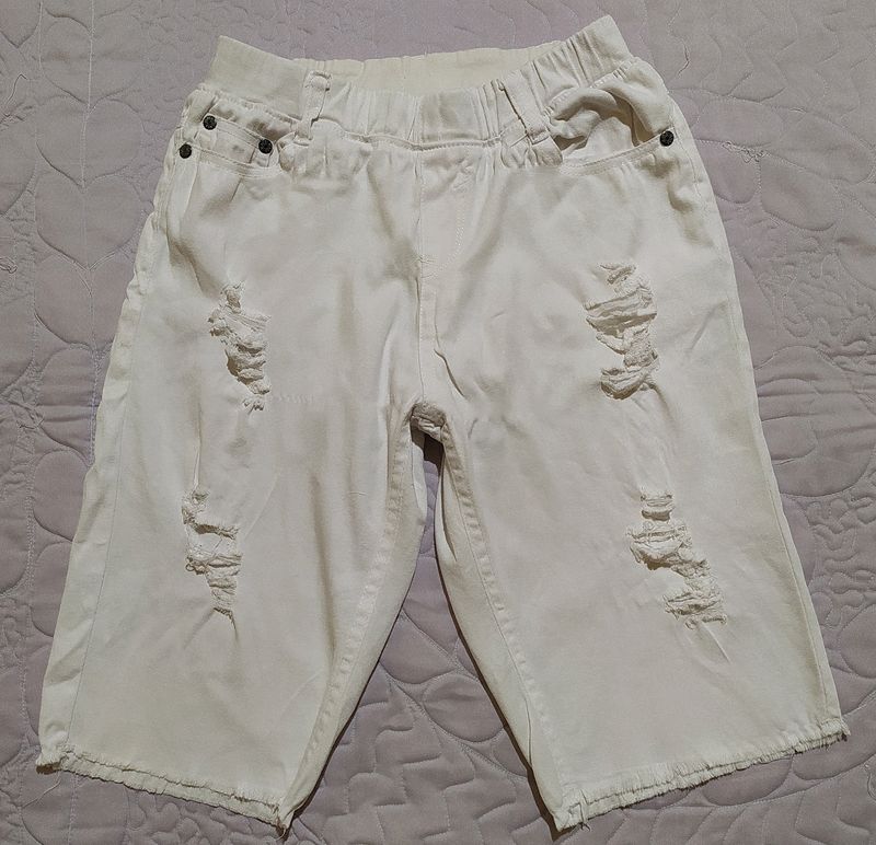 White Short Pants