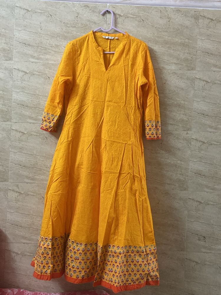 Mustard yellow Kurta