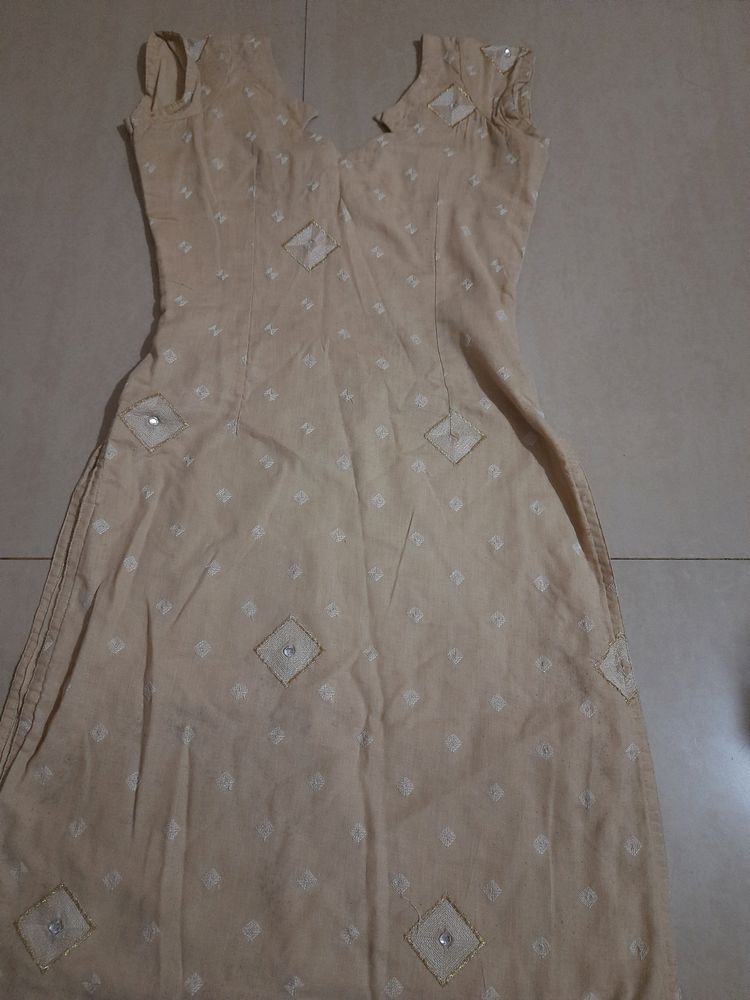 Cream Color Kurti