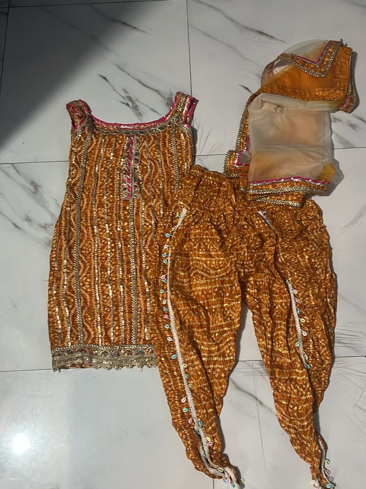 Women Patiya Heavy SUit Kurta Plazo Diwali