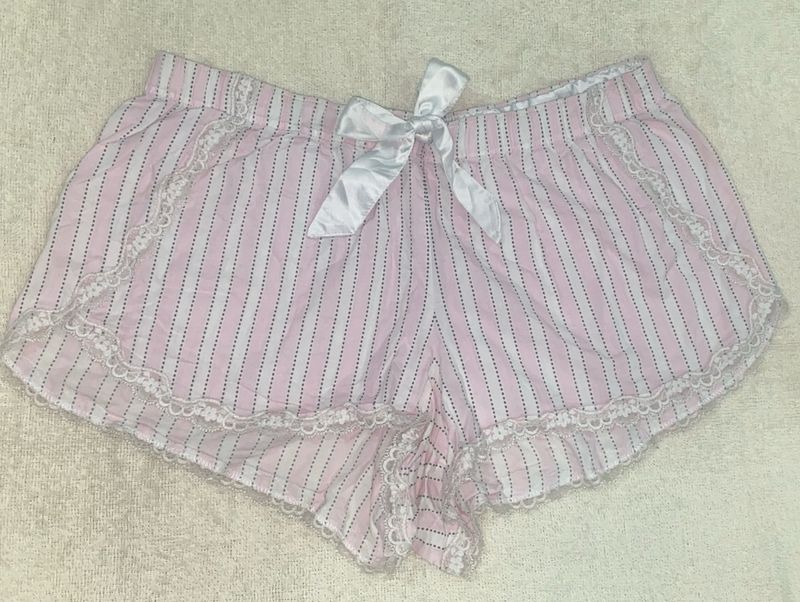 original victoria secret coquette stripe bow short