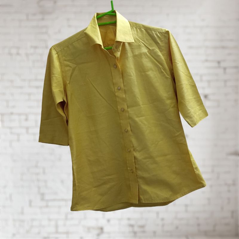 Mustard Yellow Formal Shirts For Women