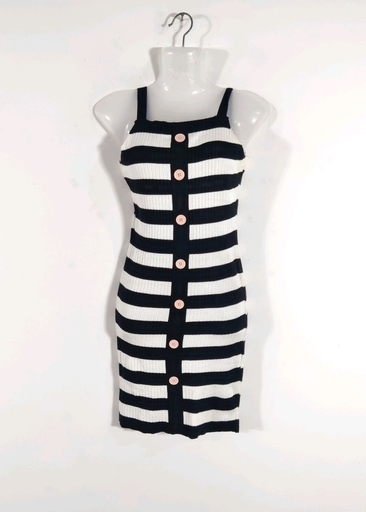 Multicolored Striped Casual Dress (Women)