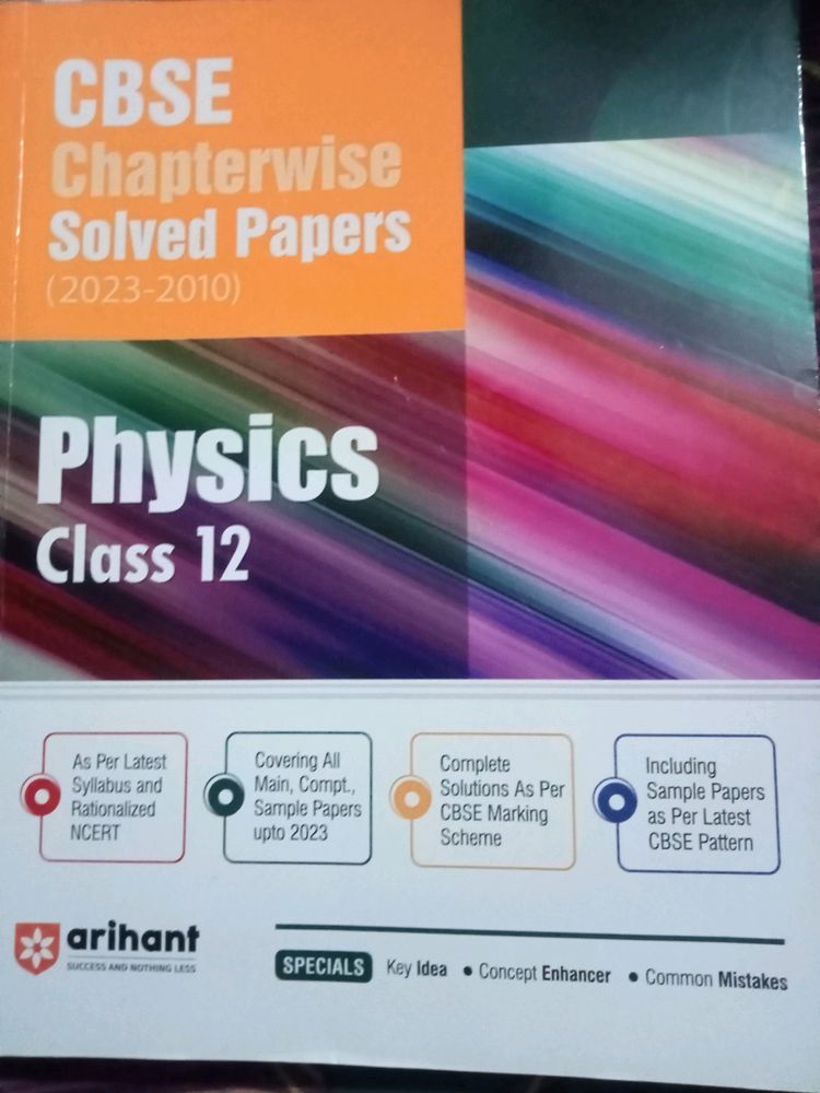 Combo...Class 12 Arihant Chapter wise Solved Paper