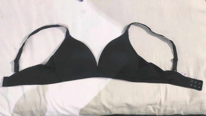 Black Padded Bra