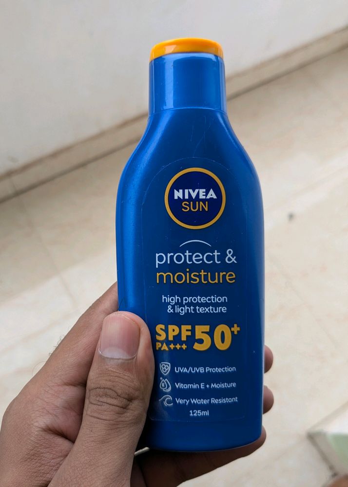 Nivea SPF 50 PA+++ Unused 125ml Sunscreen Lotion