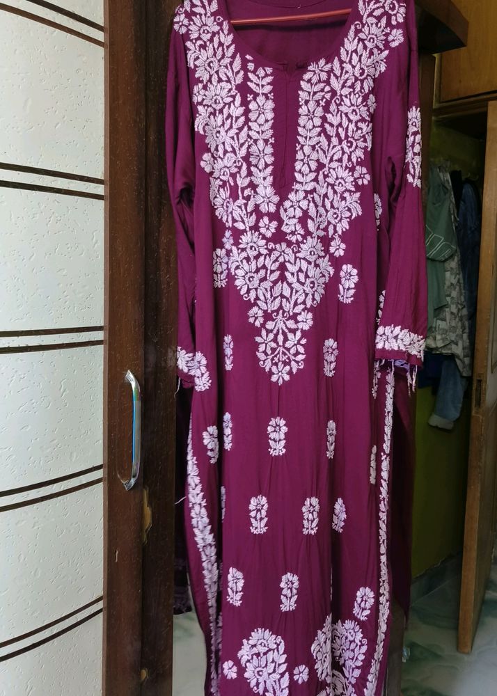 Heavy Modal Chikankari Kurti