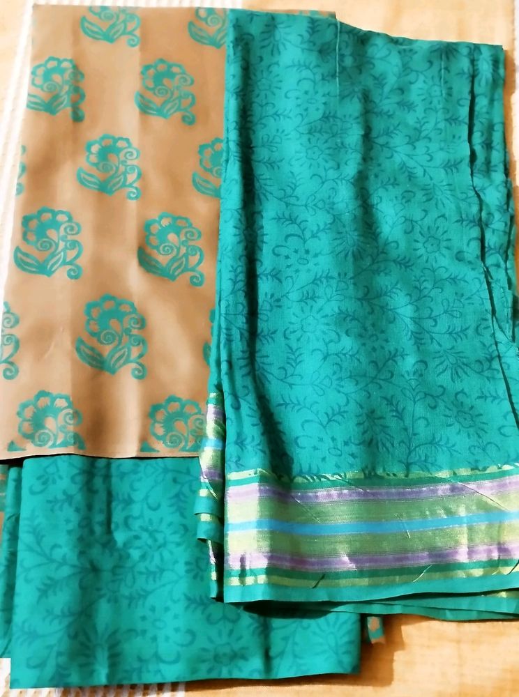 Beautiful Cotton Fabric Complete  Suit Material