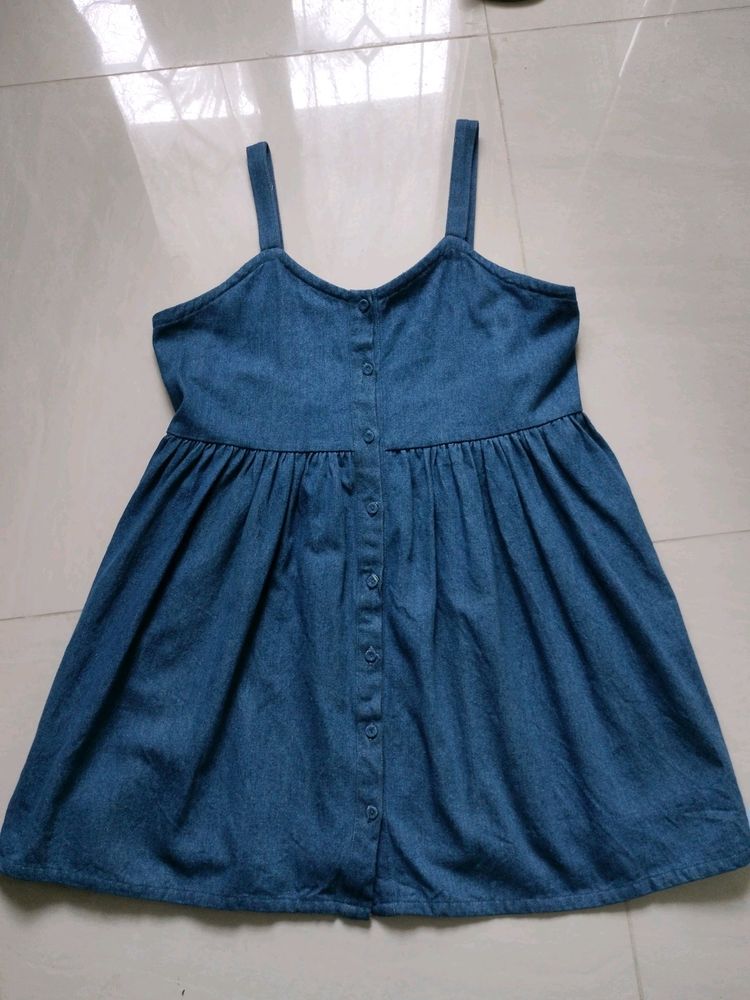 Denim Dungaree Frock