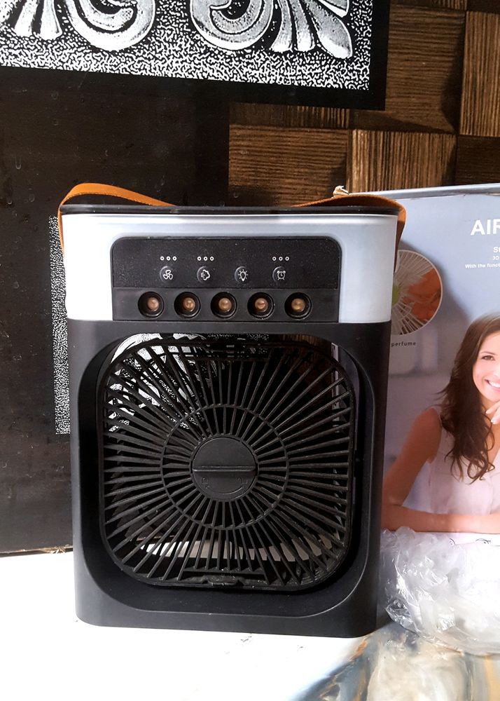 Portable Air Cooler Fan With Humidifier And Light