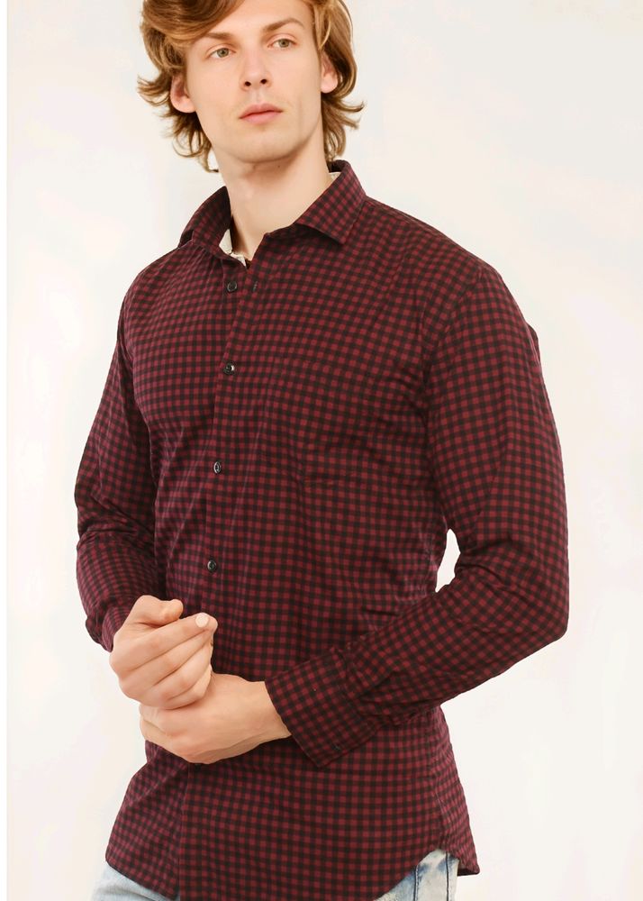 100% Cotton Premium Quality Checkered Casual Shirt