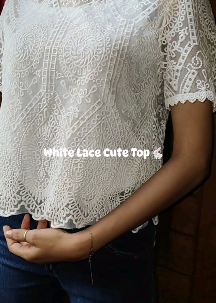 White lace Top