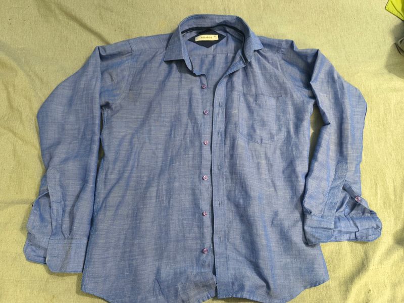 A Light Blue Men's Emi Formal Shirt