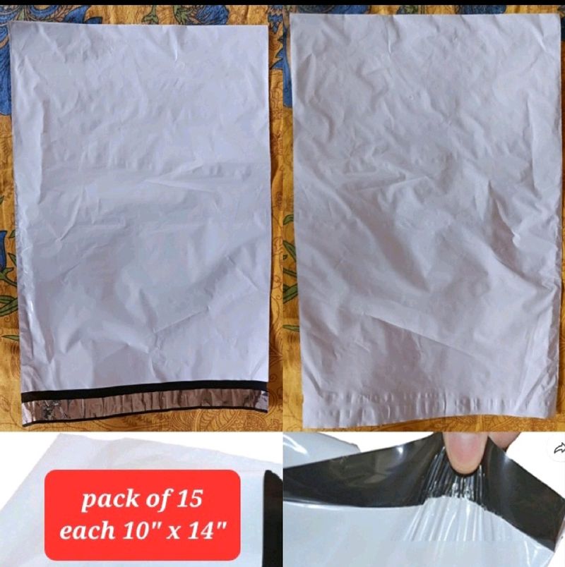 *New* 15 Nos Of Tamper Proof Courier Bags
