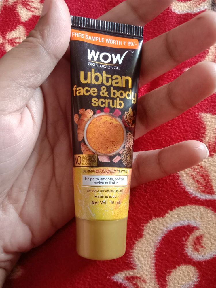 Wow Ubtan Face And Body Scrub