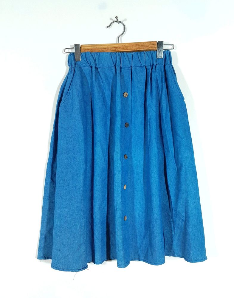 Blue Casual Skirt (Women's)