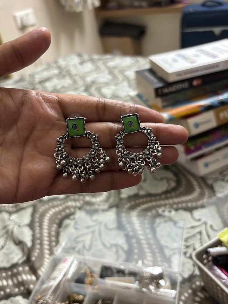 Oxidised Jhumkas