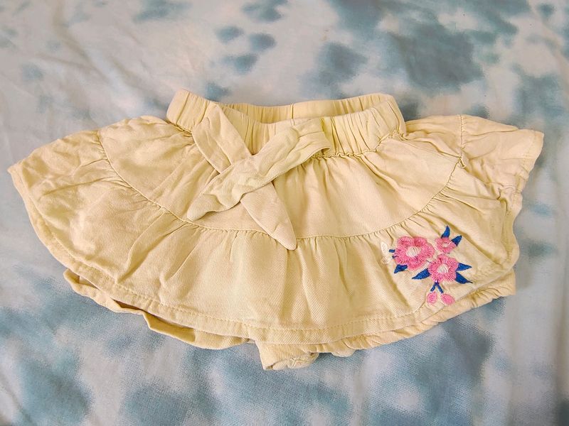 Baby Short Skirt - Yellow