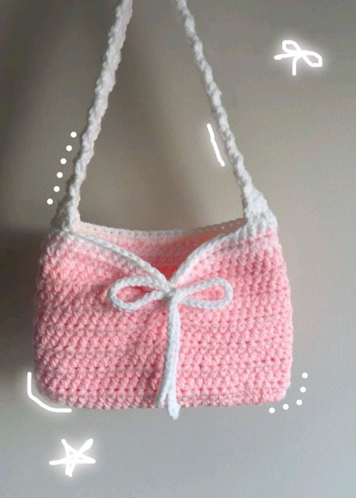 Crochet 🧶 Hand Bag 👝🎀