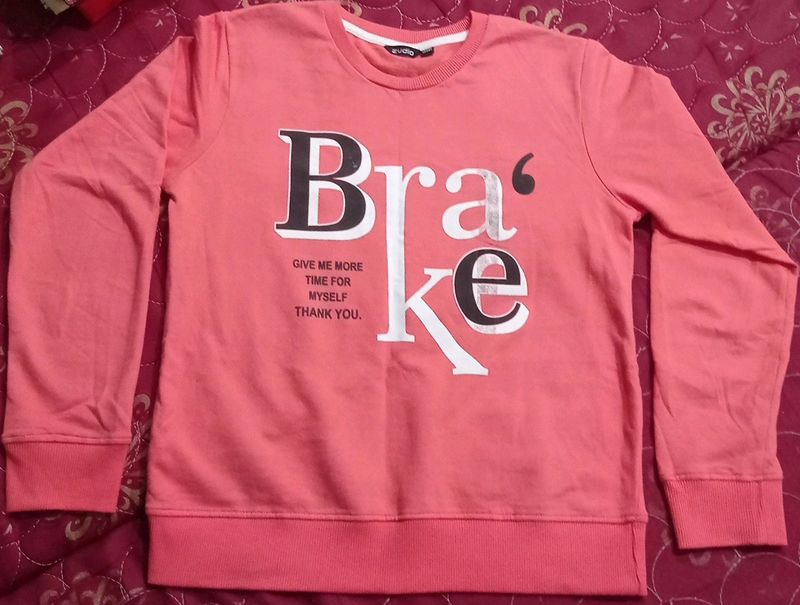 Light Red Coloured Sweat Shirt