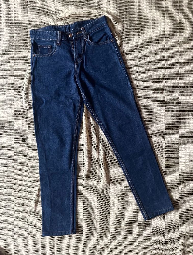 High Waist Slim Fir Blue Denim Jeans