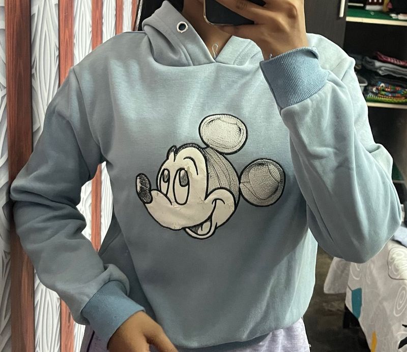 Blue Mickey Hoodie