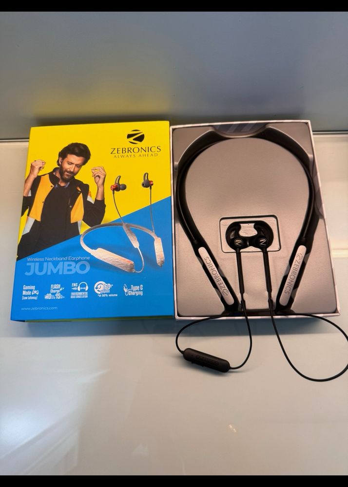 New Zebronics Bluetooth Earphones Neckband