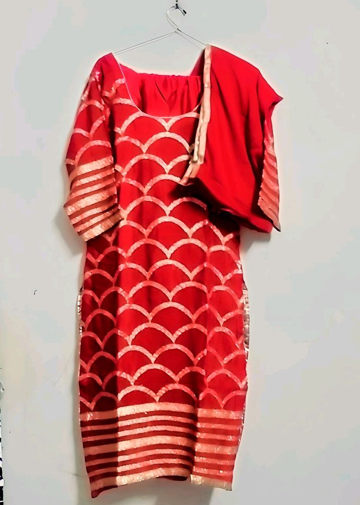 Chanderi Silk Palaazzo Suit