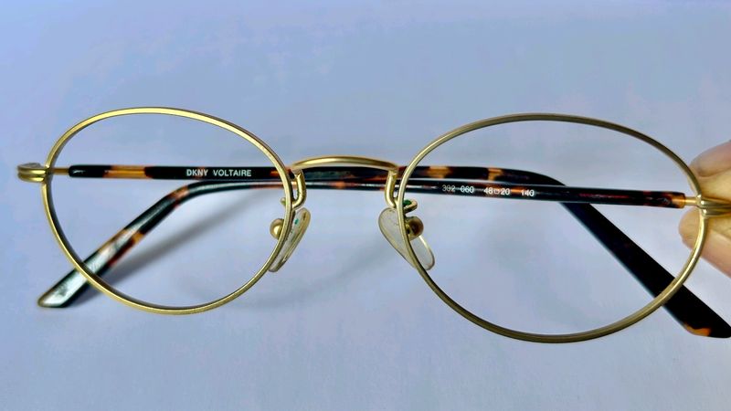 DKNY WOMEN VINTAGE OVAL SPECTACLE SUNGLASSES FRAME