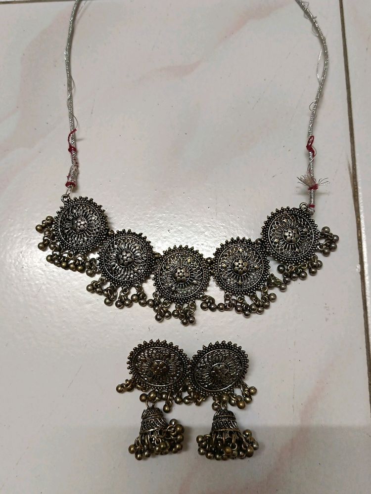 Oxidised Jwellery Set