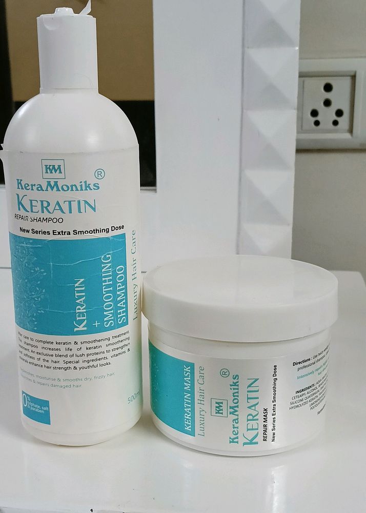 Keramoniks Keratin+Smoothening Shampoo&Conditioner