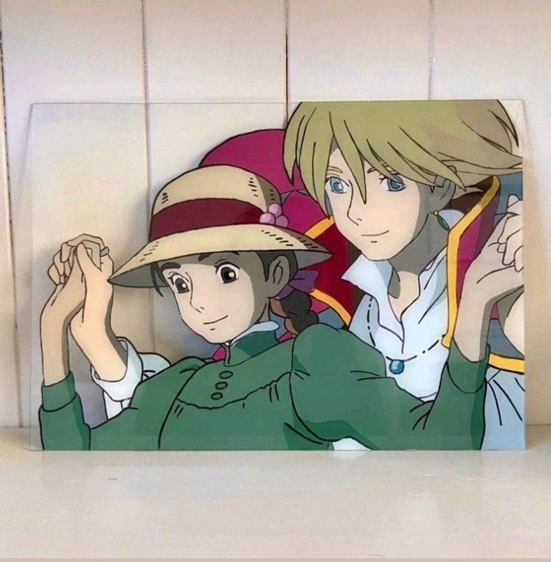 Howl's Moving Castle!! Glass Painting