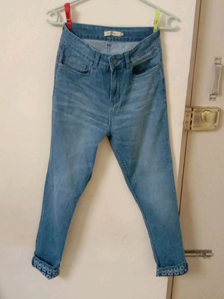 Slim Fit Denim Blue Jeans