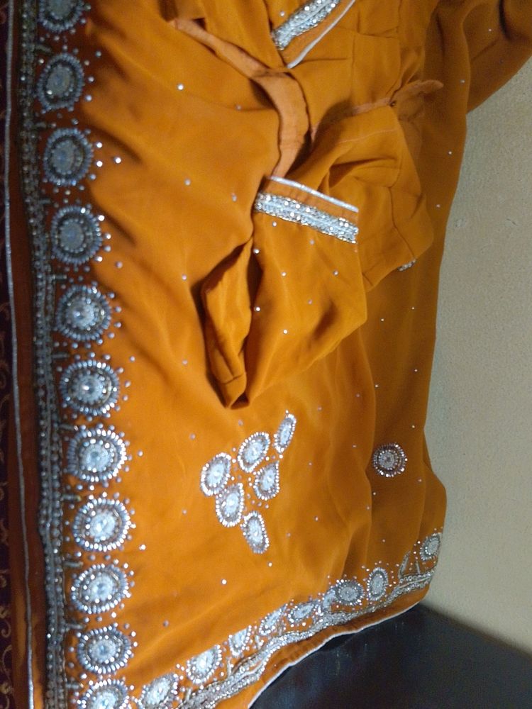 Lite Hand Work Saree Good Condition