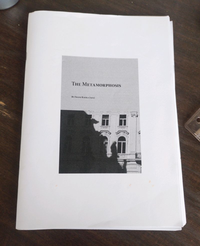 Metamorphosis by Franz Kafka Booklet Print