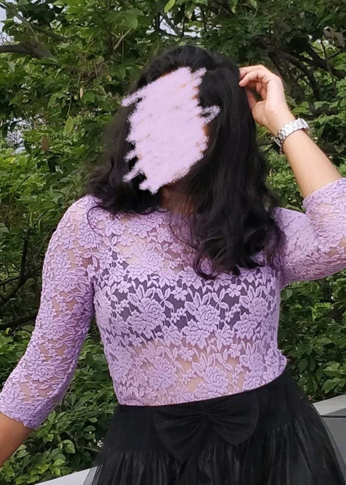 Lavender Lace Top