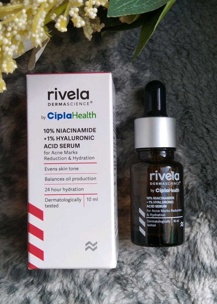 Rivela Niacinamide+ Hyaluronic Acid Serum (10ml)