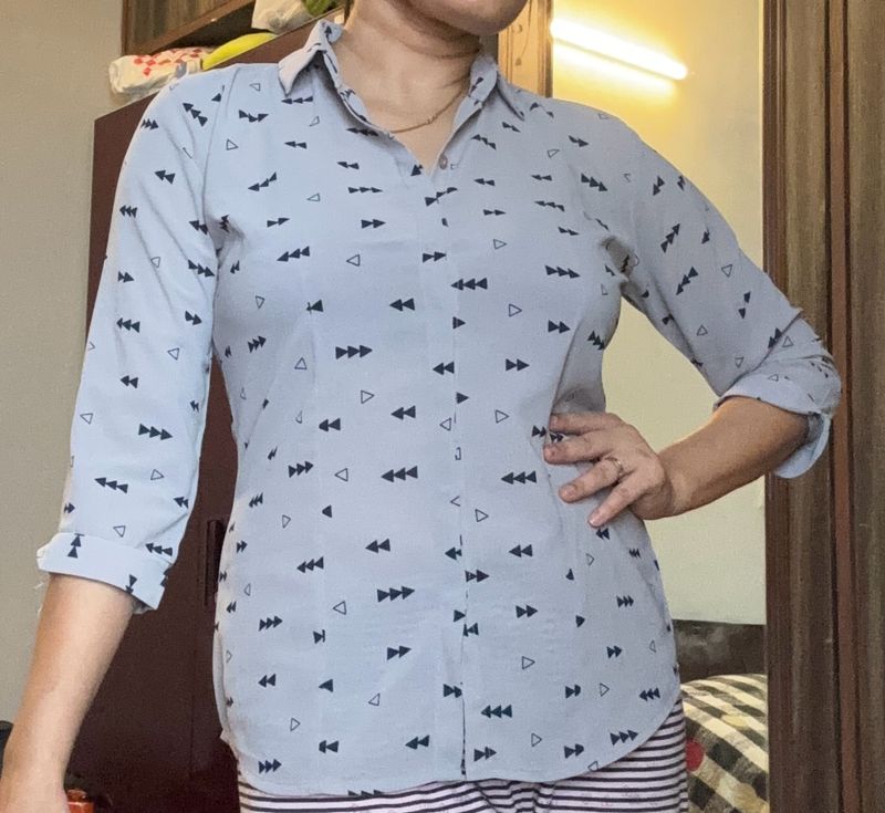 A Light Grey Shirt For Women