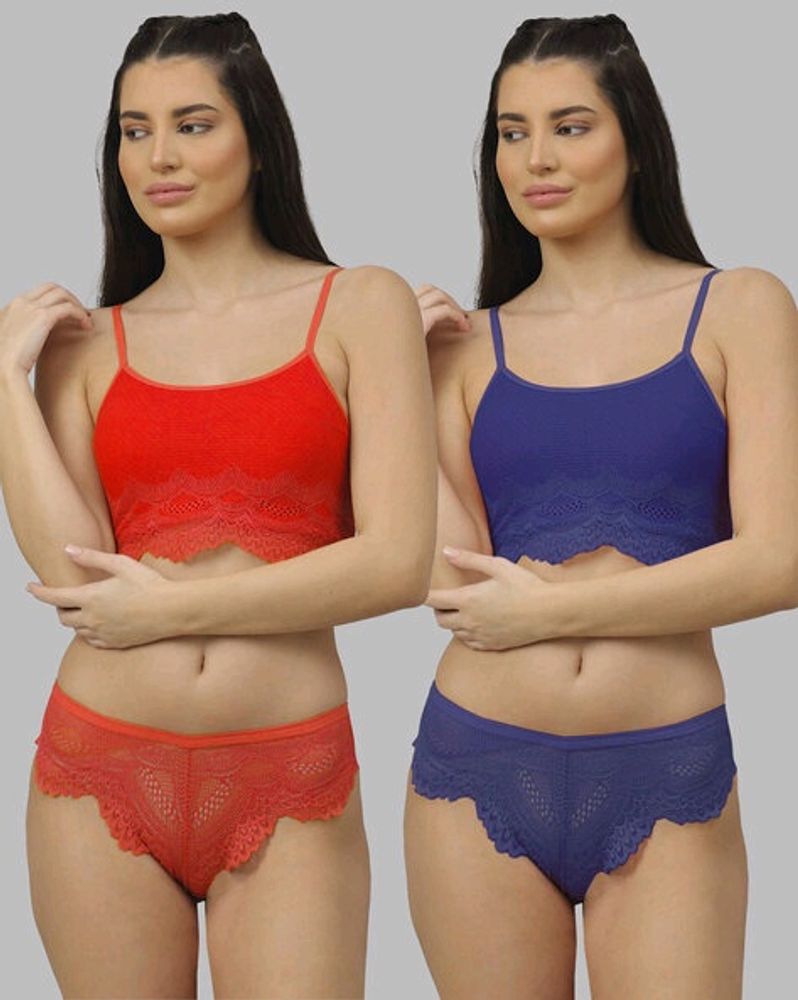 Net Bra And Underwear 2 Set