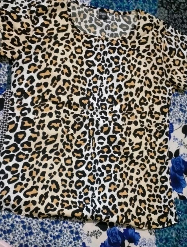 Panther Print Top