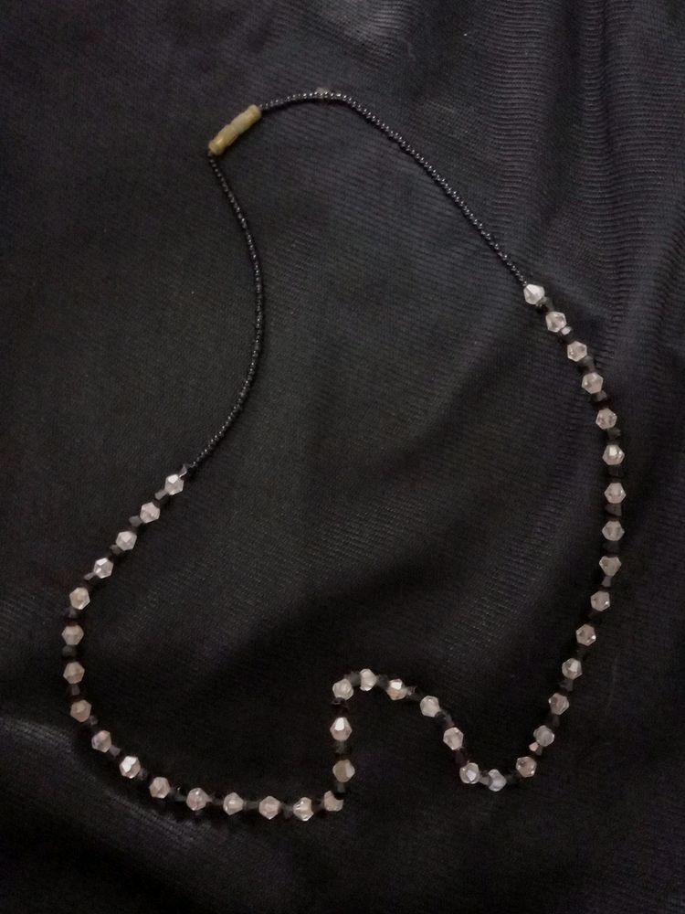 Black And White Bead Necklace