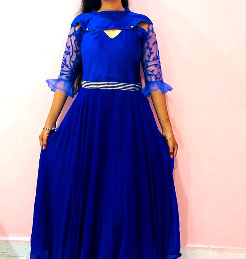 Blue 🔵💙 Gown For Preety Women 🧿