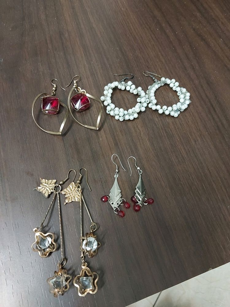 Combo Of 6 Big Earrings