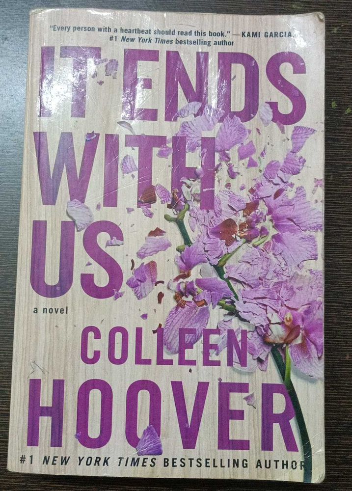 FICTIONAL BOOK , IT ENDS WITH US BY COLLEEN HOOVER