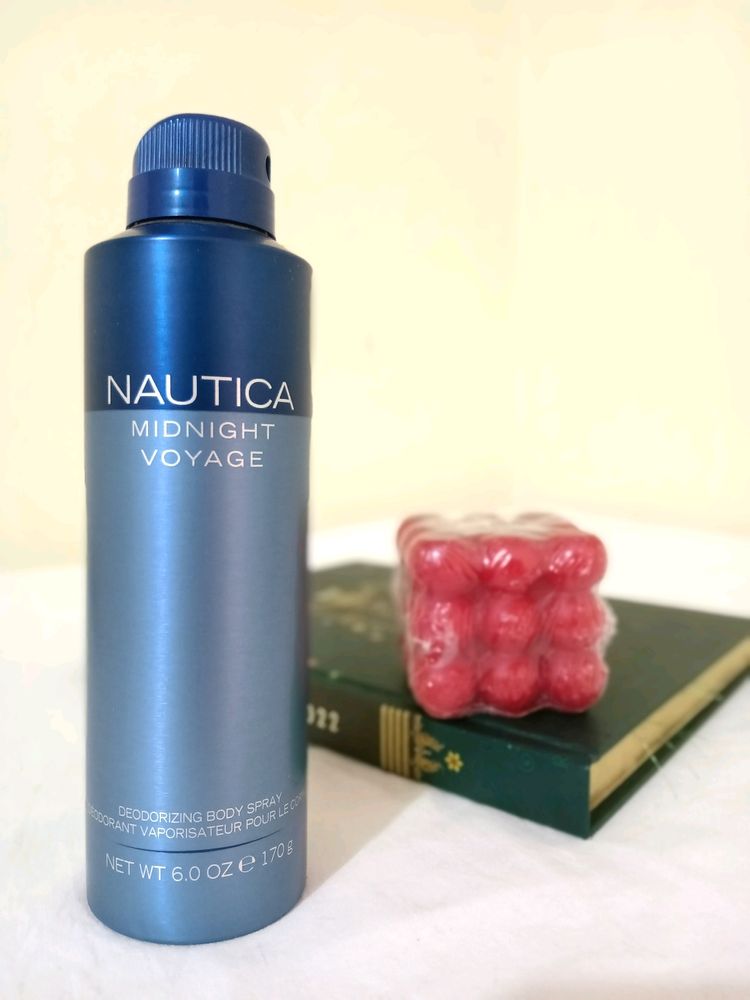 Nautica Midnight Voyage Body Spray For Men - Fresh