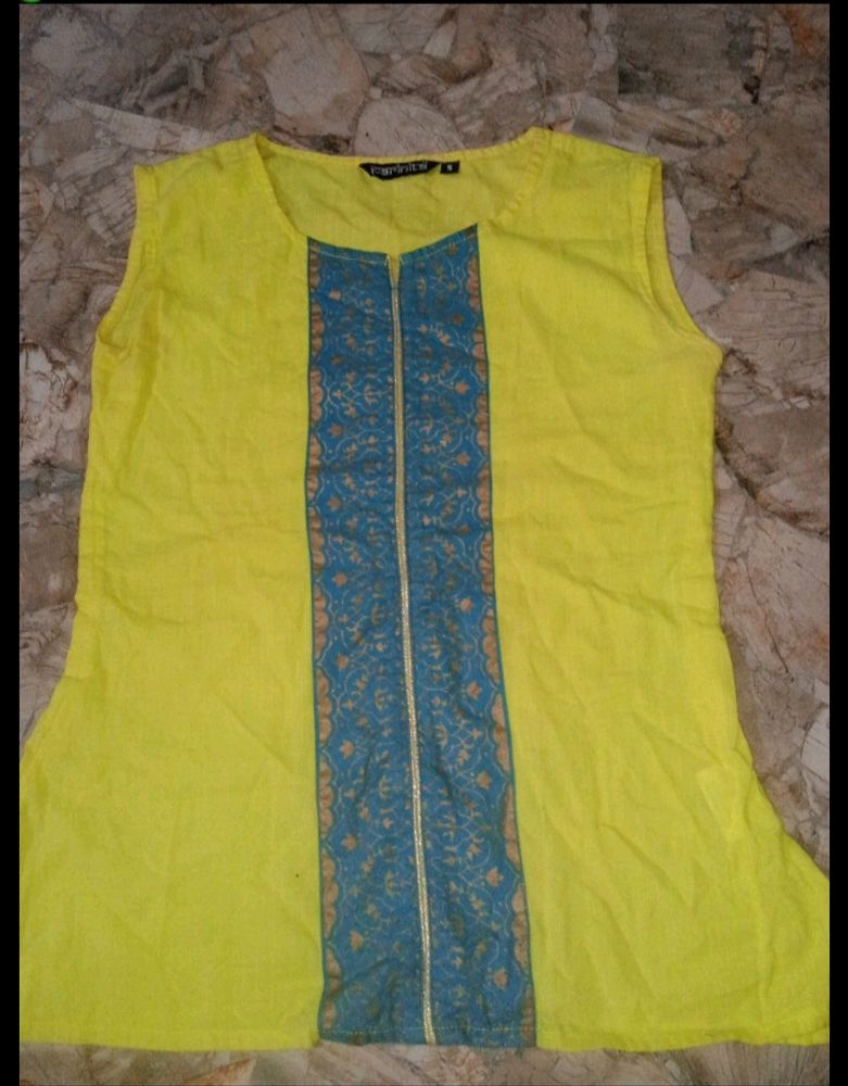 Branded Top Yellow Colour With Size S