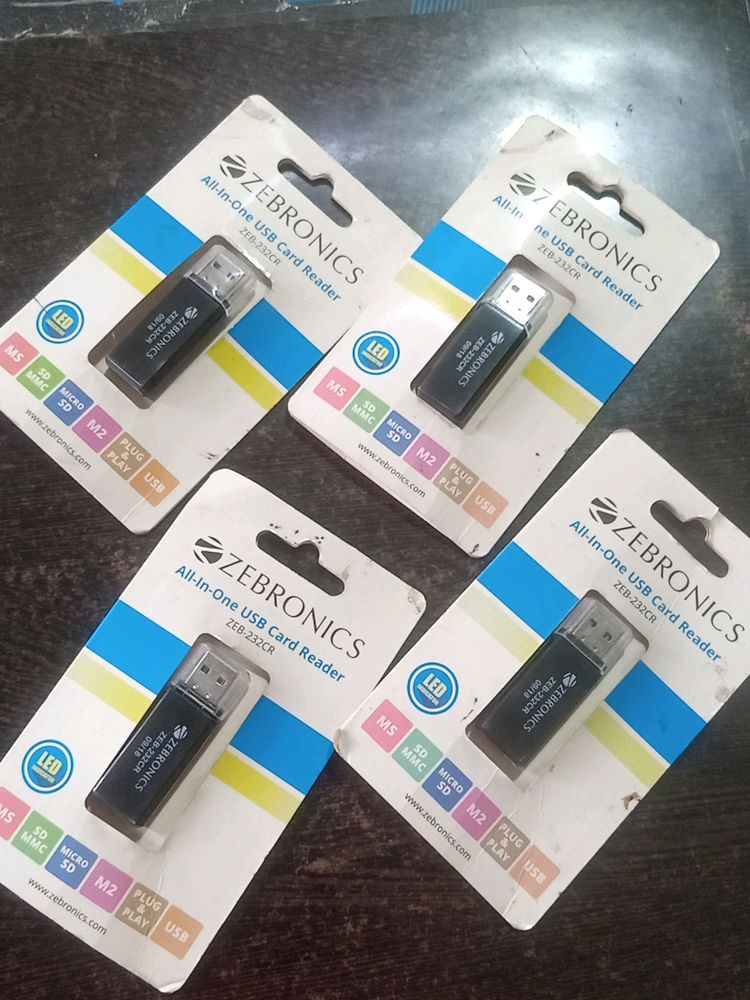 4p Zebronics Brand New All In One Card Reader