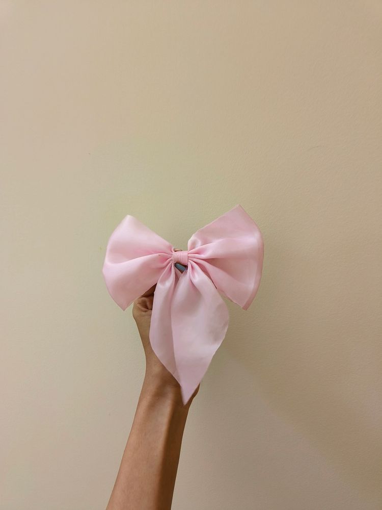 Pink Trendy Bow Hairclip